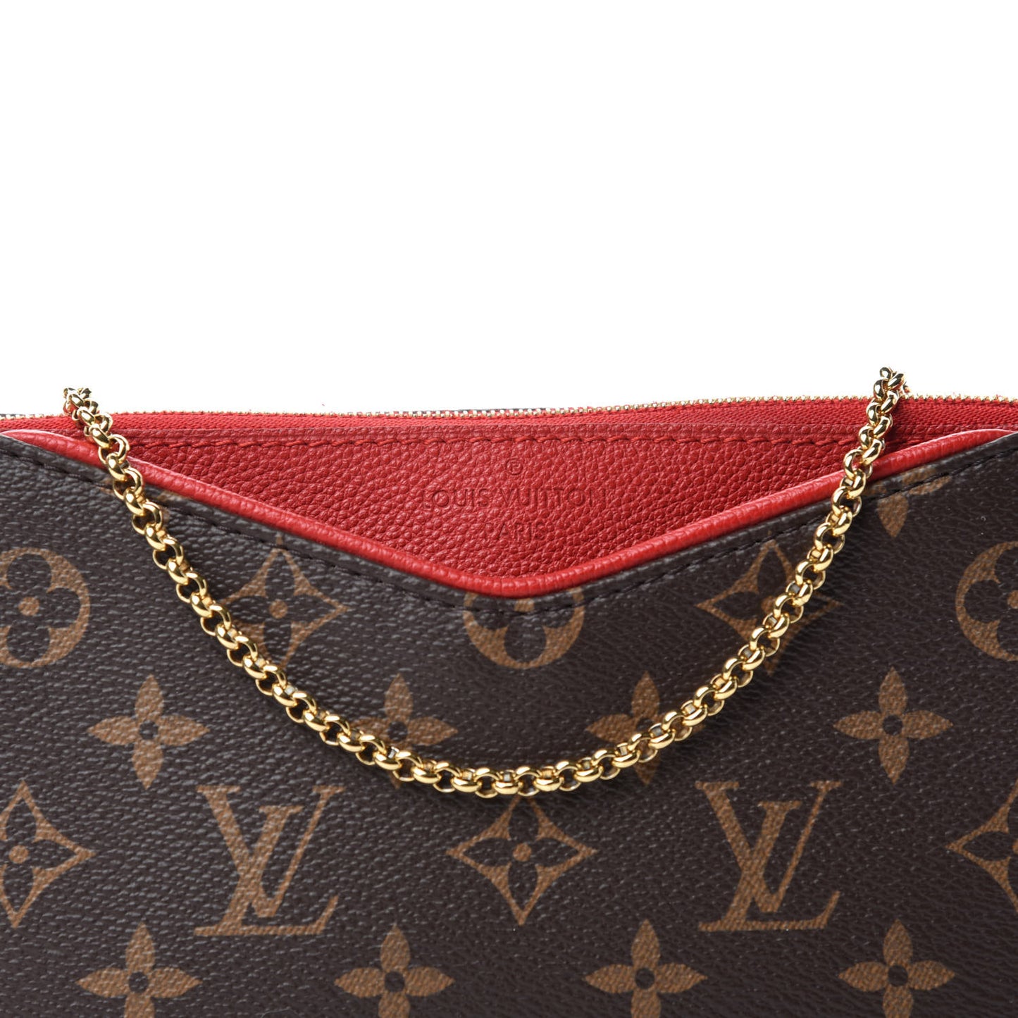 Monogram Pallas Clutch Cherry