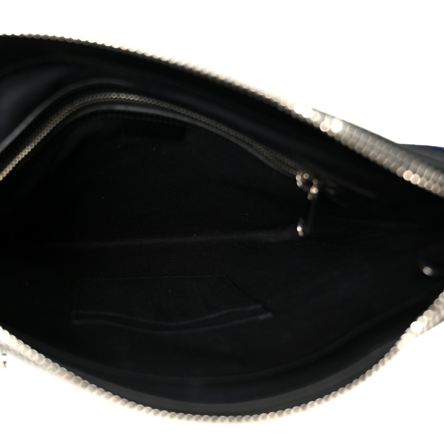 Gucci GG Supreme Monogram Appia Calfskin Web Flat Messenger Bag Black Grey 5 of 11