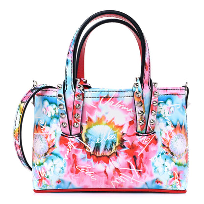 Christian Louboutin Calfskin Celebration Print Nano Cabata Tote Multicolor 1 of 10