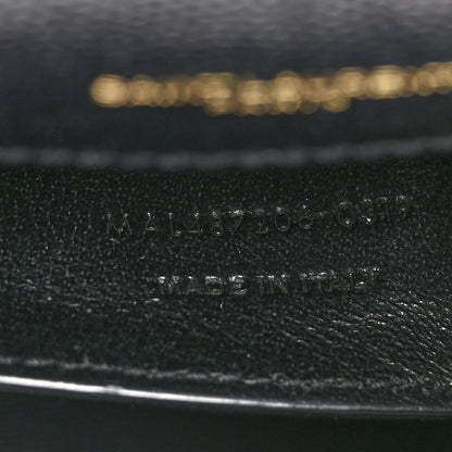 Saint Laurent Grain De Poudre Textured Mixed Matelasse Triquilt Medium Monogram Satchel Black 7 of 10