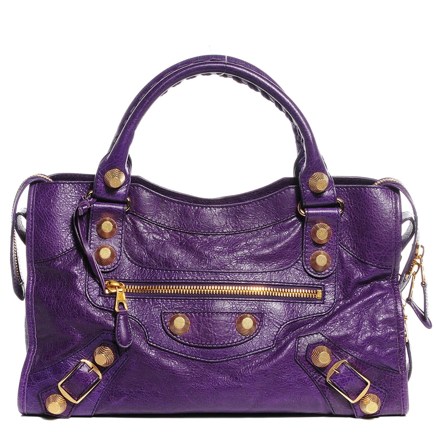 Balenciaga Agneau Giant 21 Gold Hardware City Dark Violet 1 of 12