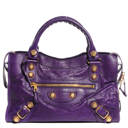 Balenciaga Agneau Giant 21 Gold Hardware City Dark Violet 1 of 12