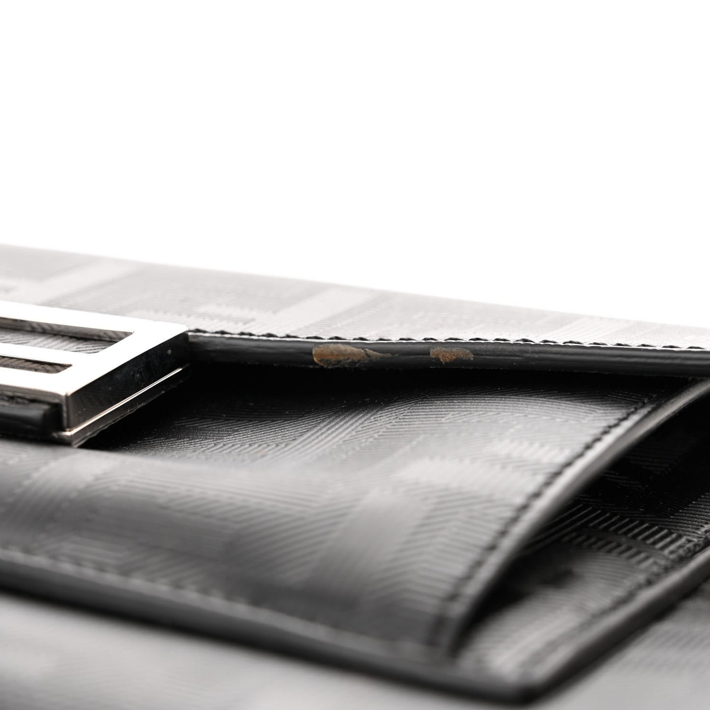 Vitello King FF Lines Embossed Large Soft Trunk Bag Black