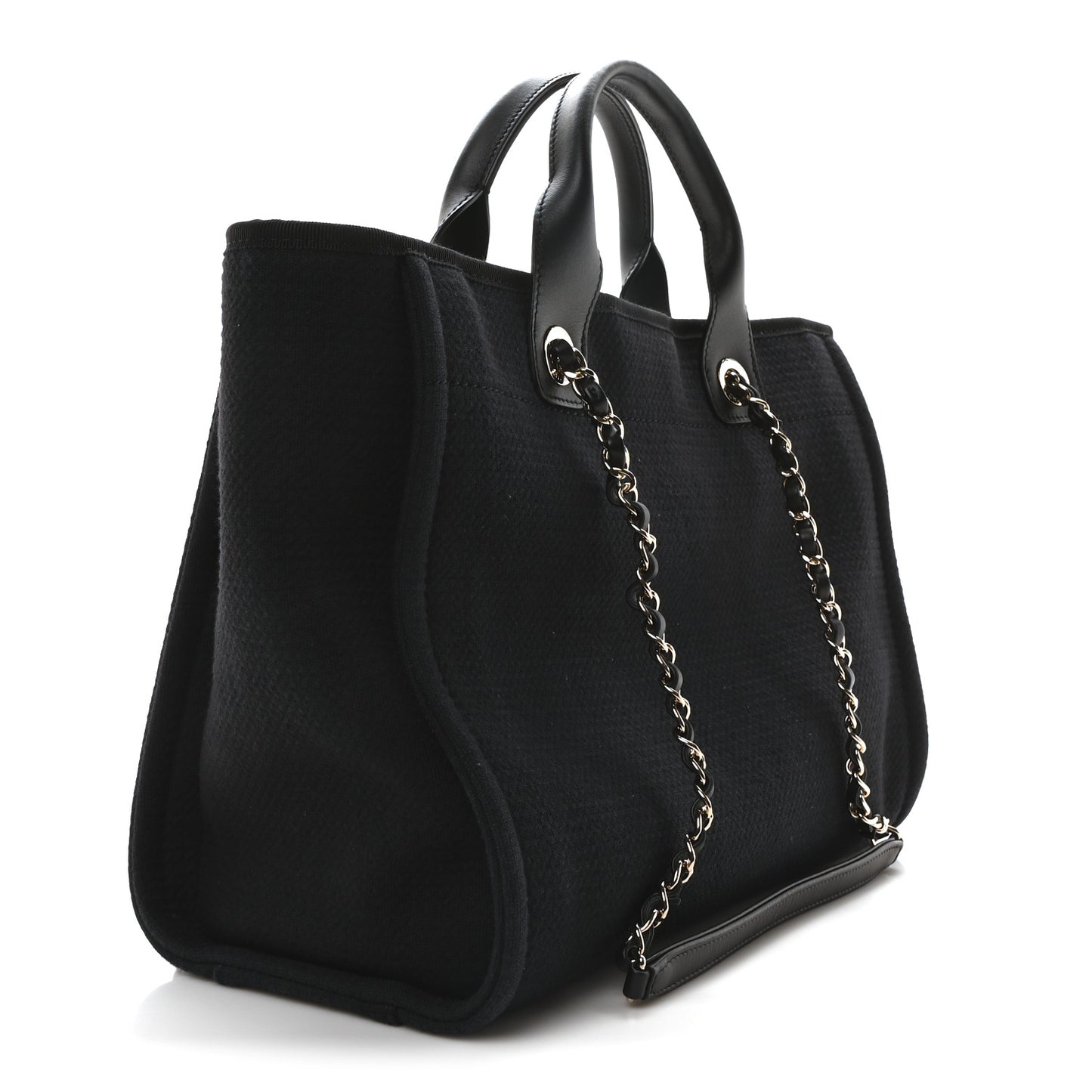 Mixed Fibers Small Deauville Tote Navy Blue