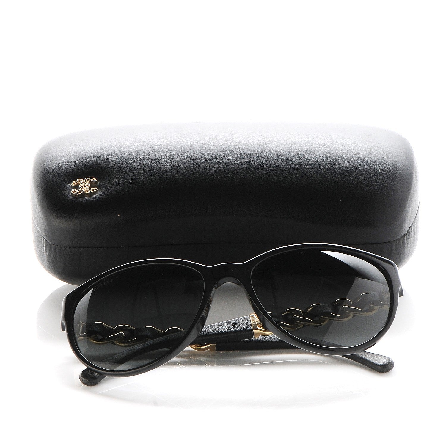 Chanel CC Chain Sunglasses 5215Q Black 8 of 8