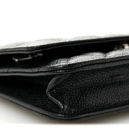 Chanel Caviar Quilted Wallet on Chain WOC Black 10 of 13
