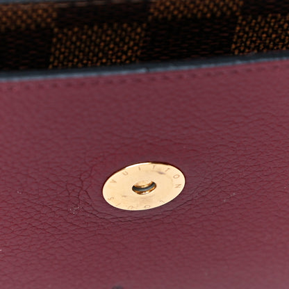 Louis Vuitton Damier Ebene Vavin Chain Wallet Red 10 of 16