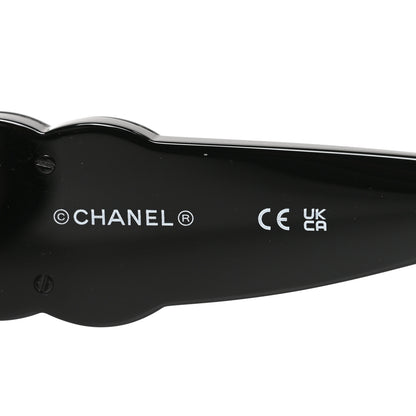 Chanel Acetate Polarized Square Sunglasses 71772 Black 5 of 7