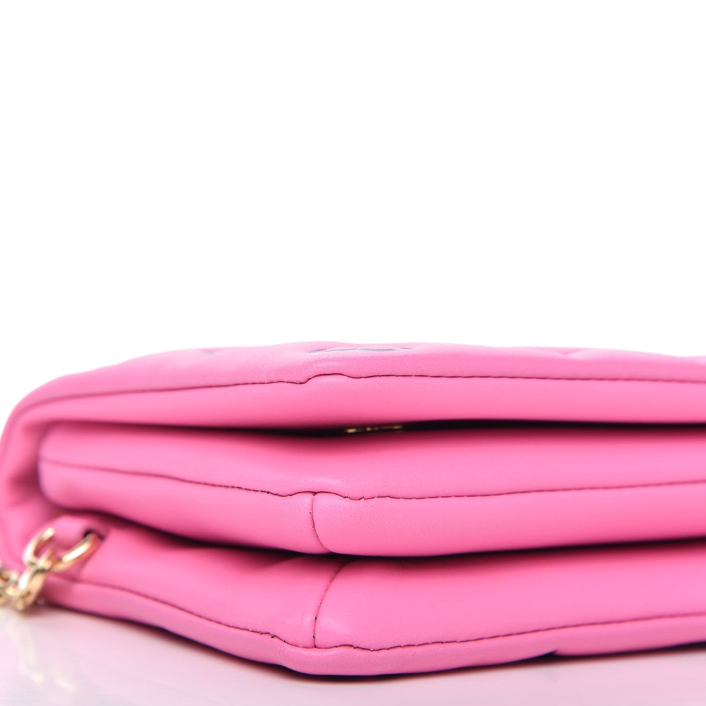 Lambskin Embossed Monogram Vuittamins Pochette Coussin Rose Violet