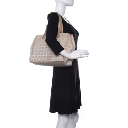 Chanel Nylon Medium Travel Tote Beige 2 of 11