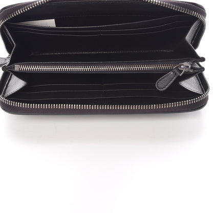 Bottega Veneta Nappa Ricamo Placcato Zip Around Wallet Black 5 of 8