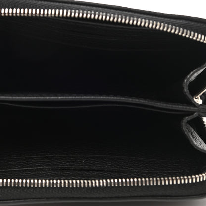 Louis Vuitton Calfskin Lockme Zippy Coin Purse Black 5 of 9