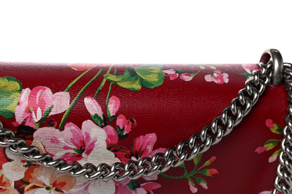 Gucci Calfskin Blooms Print Medium Dionysus Shoulder Bag Romantic Cherry Multicolor 12 of 12