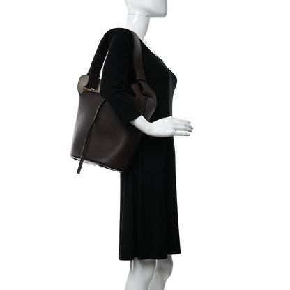 Burberry Supple Calfskin Medium Bucket Bag Burgundy 2 of 10