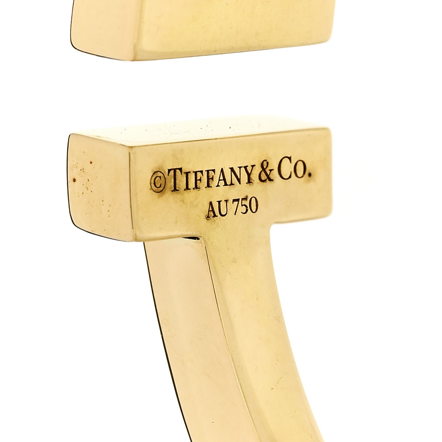 Tiffany 18K Yellow Gold T Square Bracelet 3 of 3