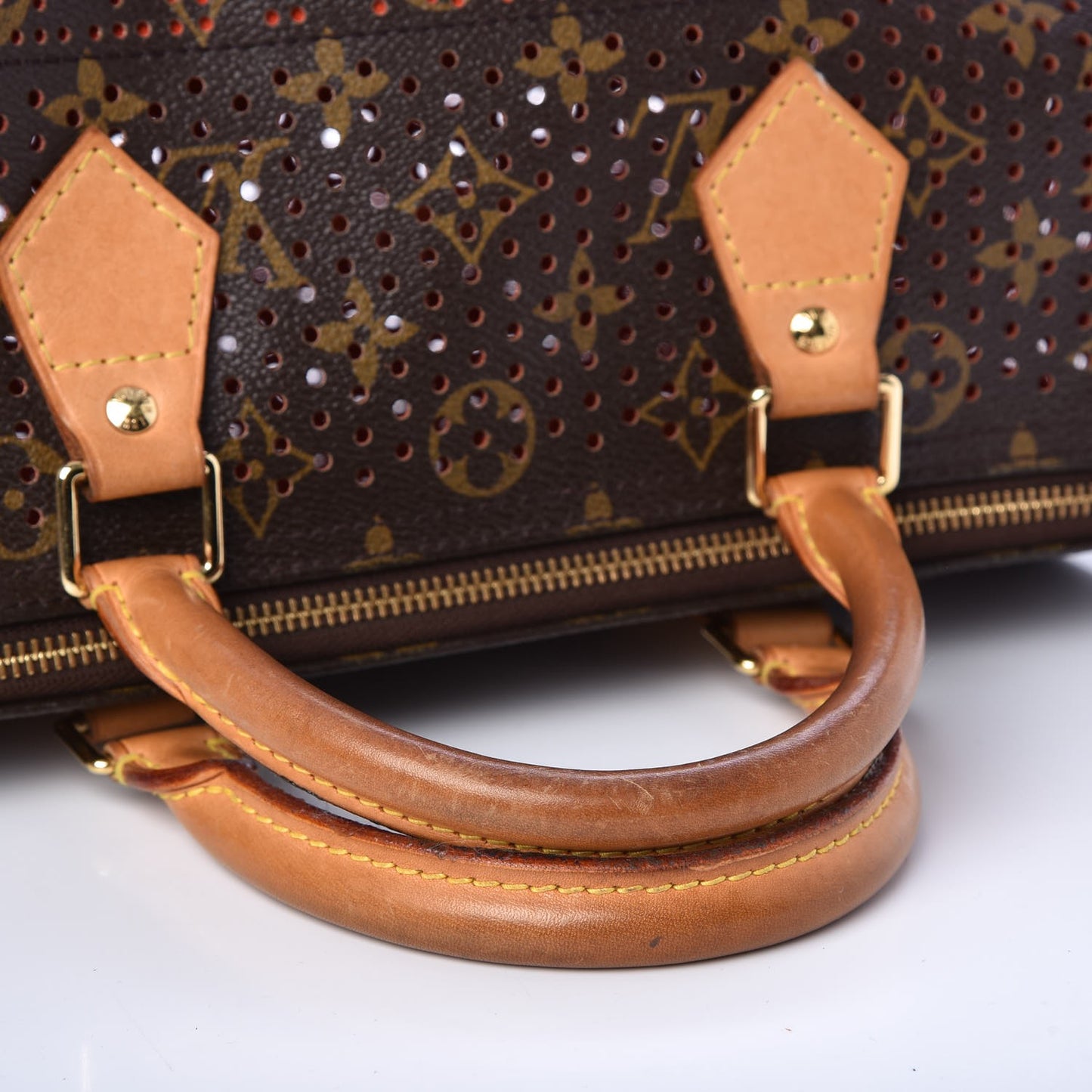 Monogram Perforated Speedy 30 Orange
