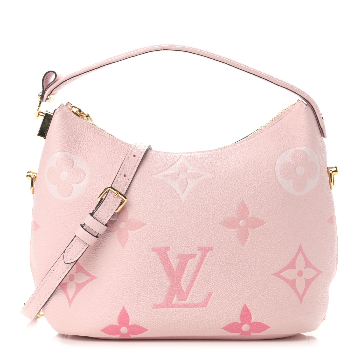 Louis Vuitton Empreinte Monogram Giant By The Pool Marshmallow Hobo PM Bouton De Rose 1 of 16