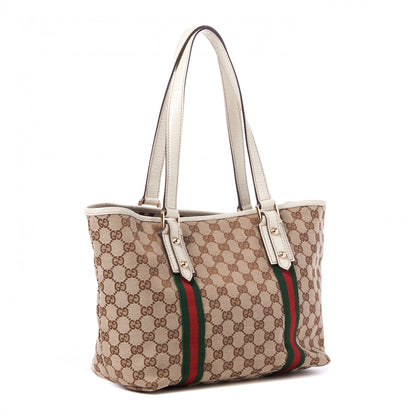 Gucci Monogram Medium Jolicoeur Tote White 2 of 8