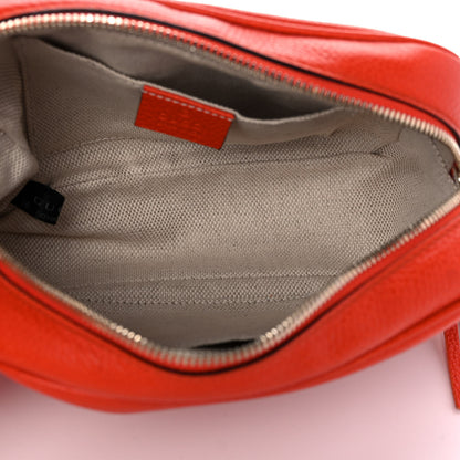 Gucci Pebbled Calfskin Small Soho Disco Bag Sun Orange 5 of 12