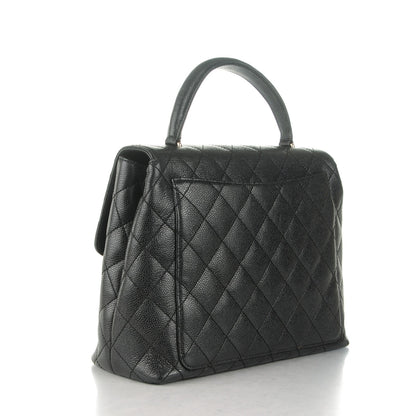 Chanel Caviar Quilted Jumbo Kelly Flap Black 3 of 11