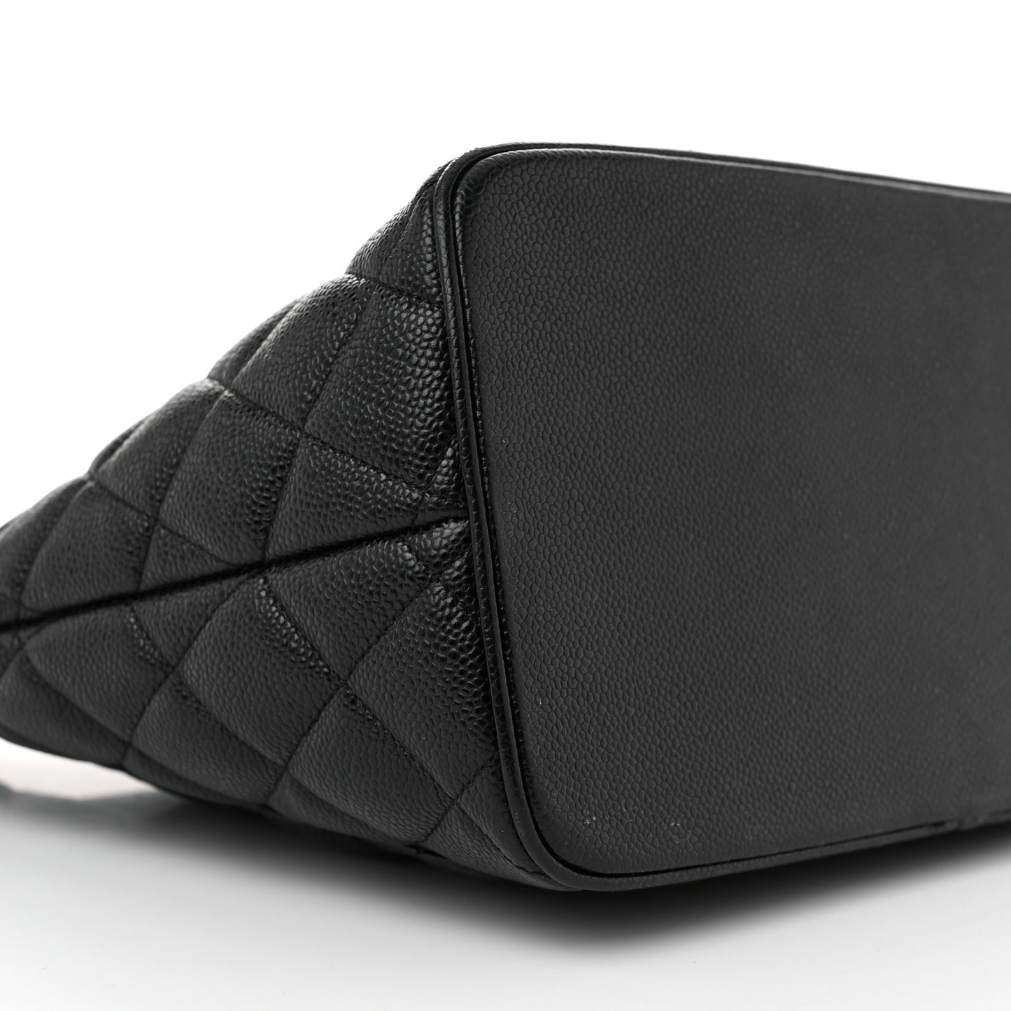 Caviar Quilted Medallion Tote Black