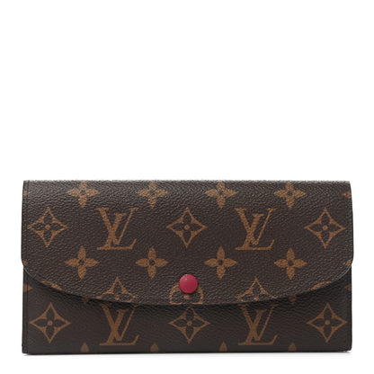 Louis Vuitton Monogram Emilie Wallet Fuchsia 1 of 7