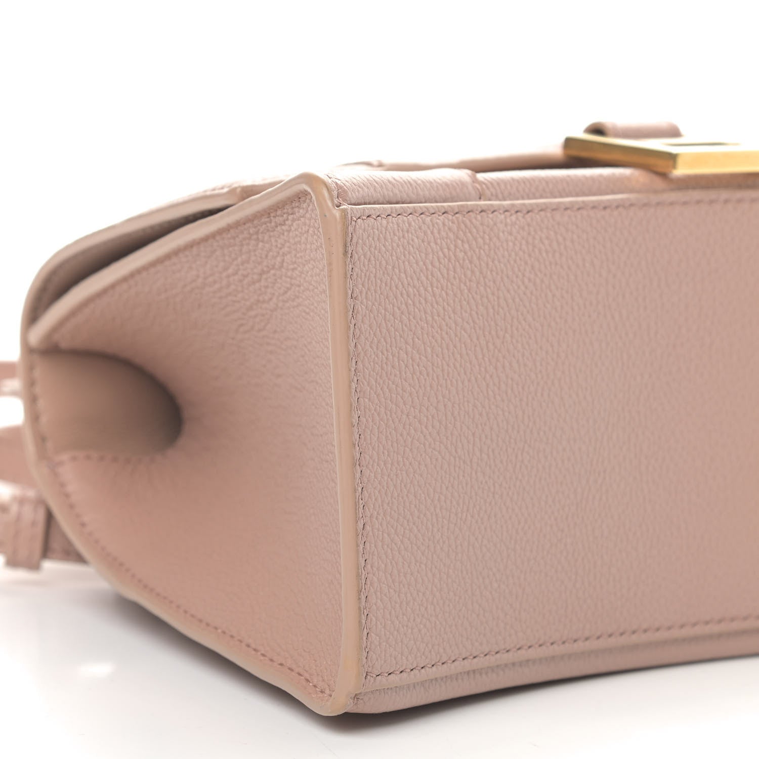 Balenciaga Grained Calfskin Small Hourglass Top Handle Bag Nude Beige 6 of 12
