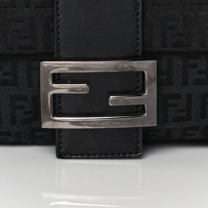 Fendi Zucchino Mama Baguette Black 9 of 10