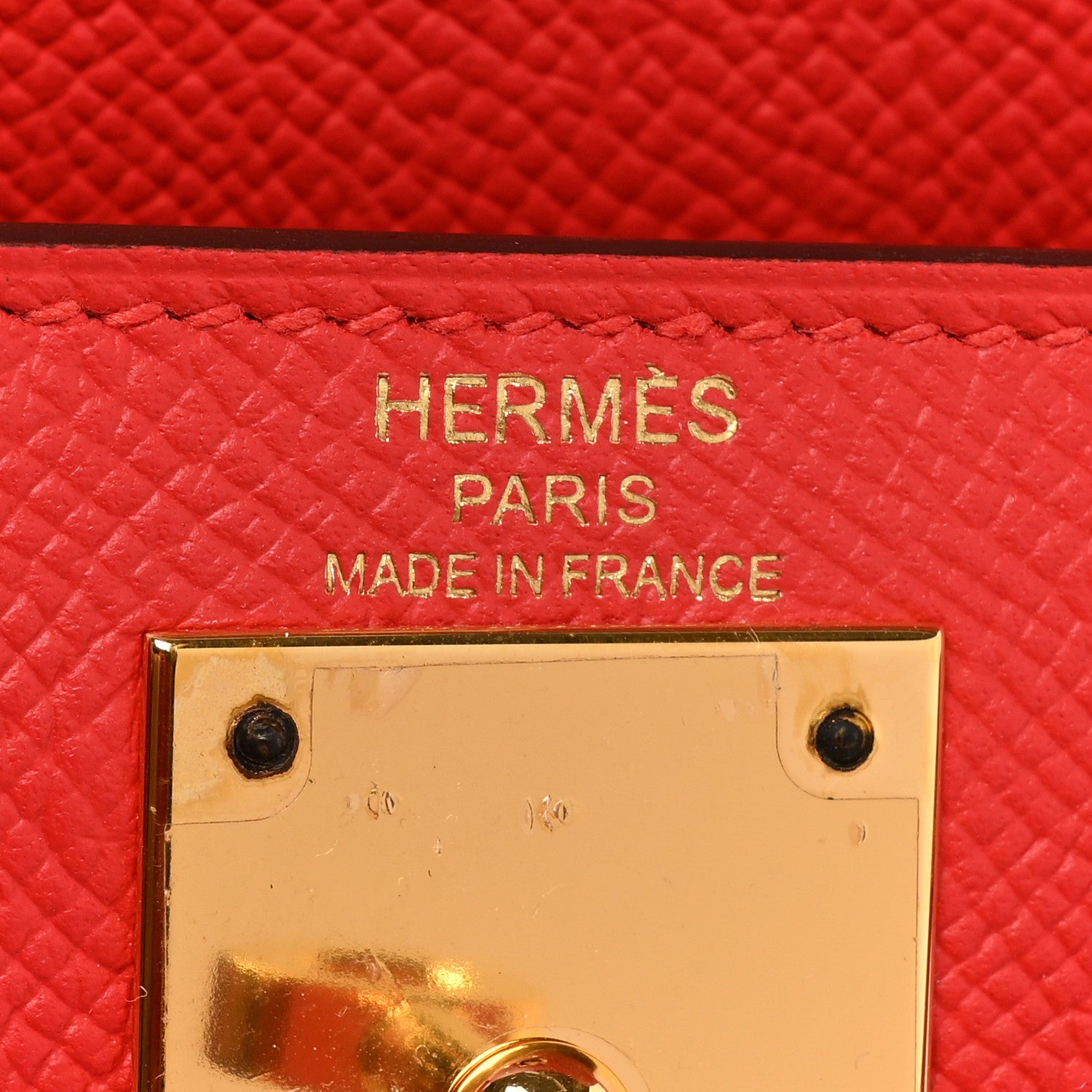 Hermes Epsom Kelly Sellier 28 Rouge Tomate 6 of 16
