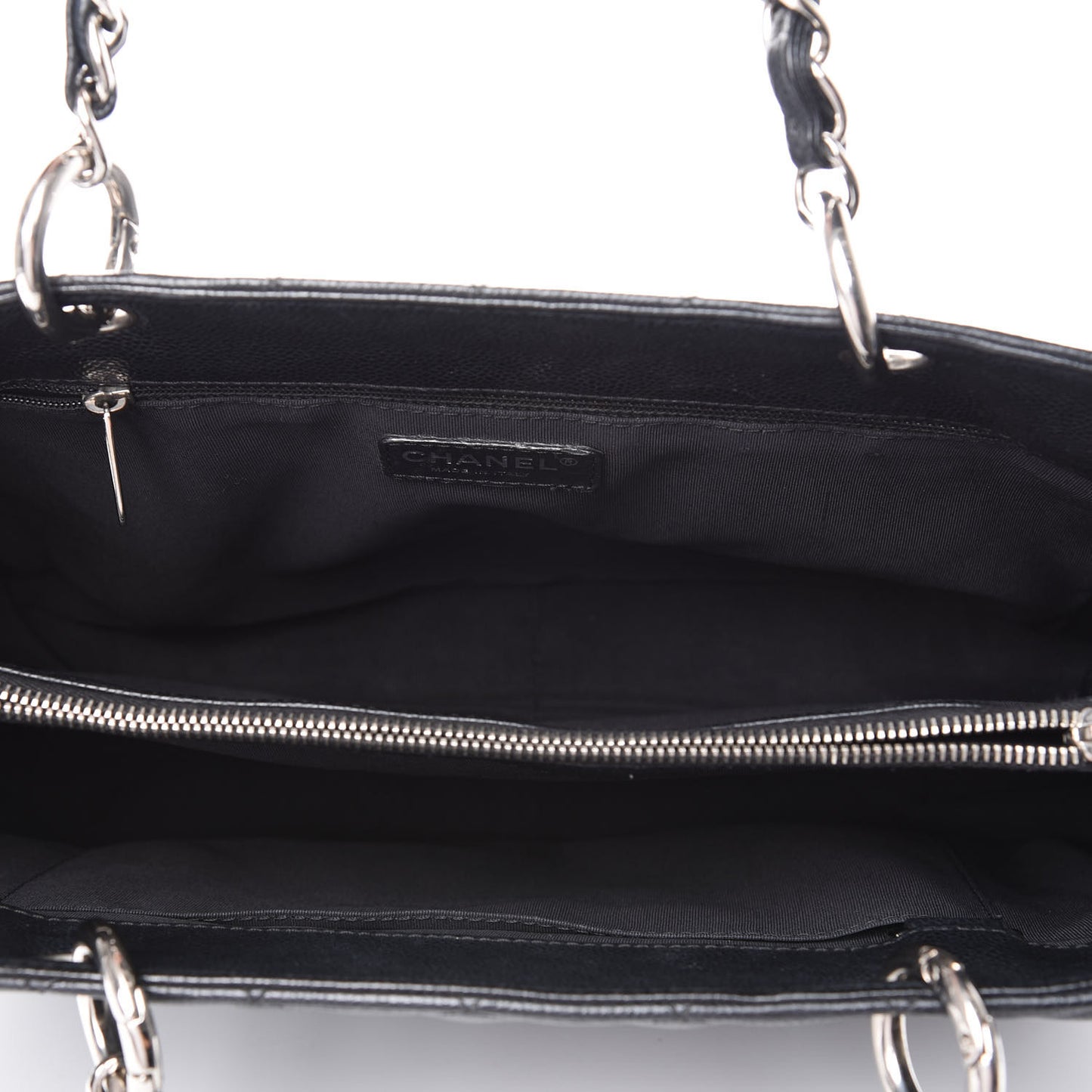Caviar Quilted Grand Shopping Tote GST Black