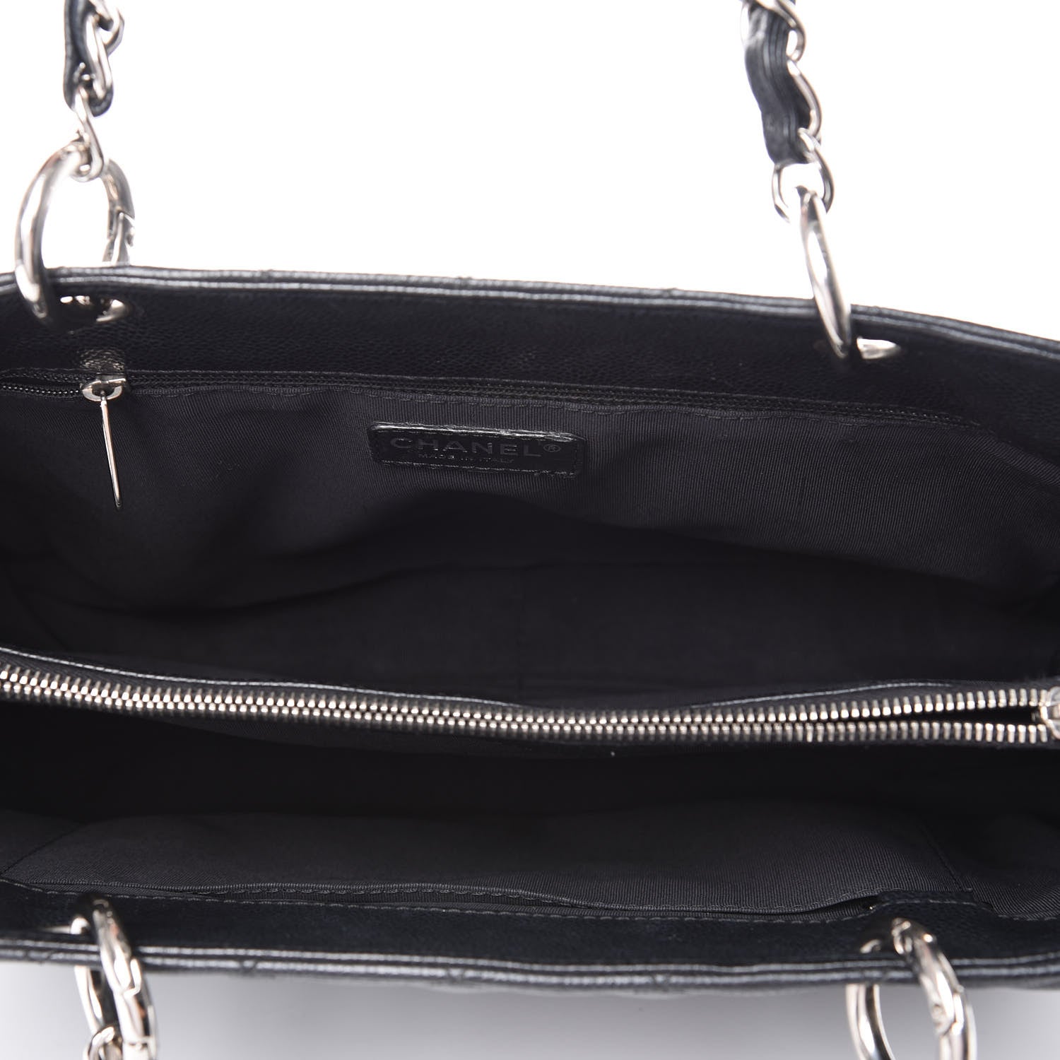 Chanel Caviar Quilted Grand Shopping Tote GST Black 5 of 10