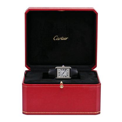 Cartier Stainless Steel Calfskin 24mm Tank Solo Quartz Watch 5 of 5