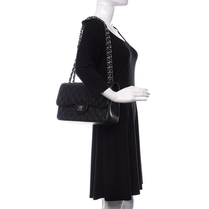 Chanel Caviar Quilted Jumbo Double Flap Black 2 of 10