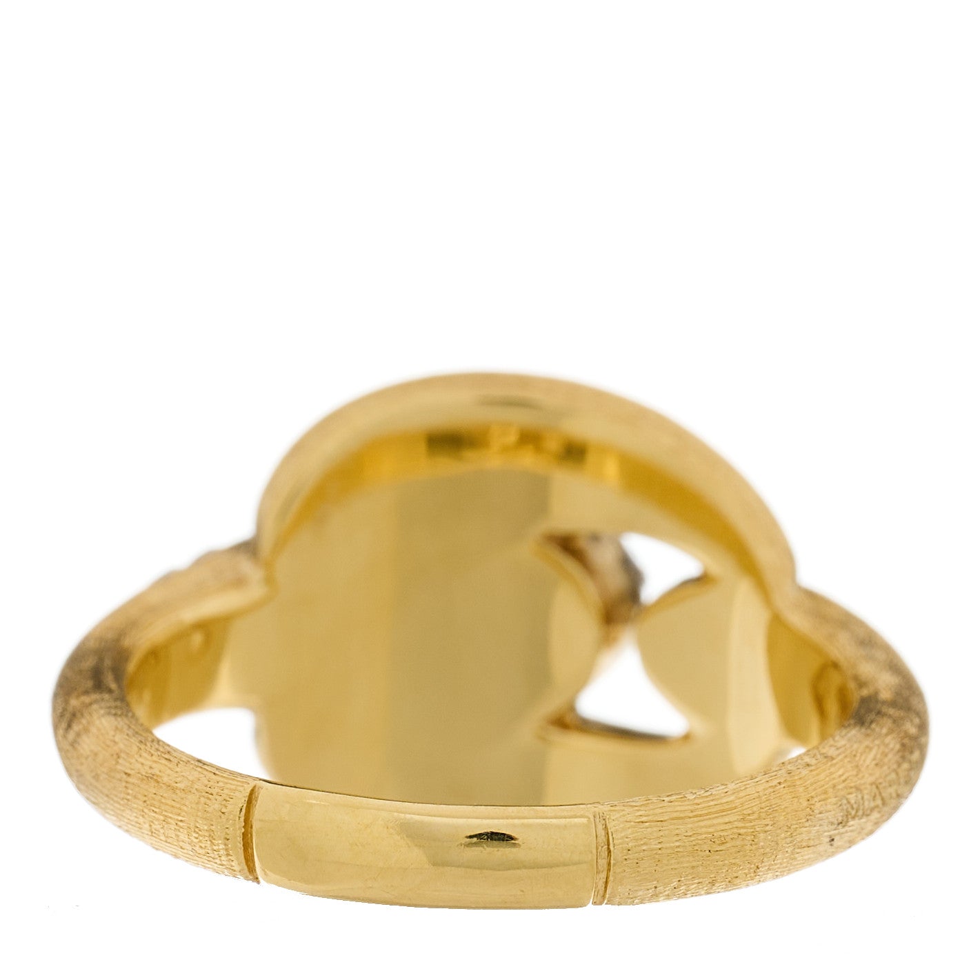 Marco Bicego 18K Yellow White Gold Diamond Lucia Ring 55 7.25 3 of 5