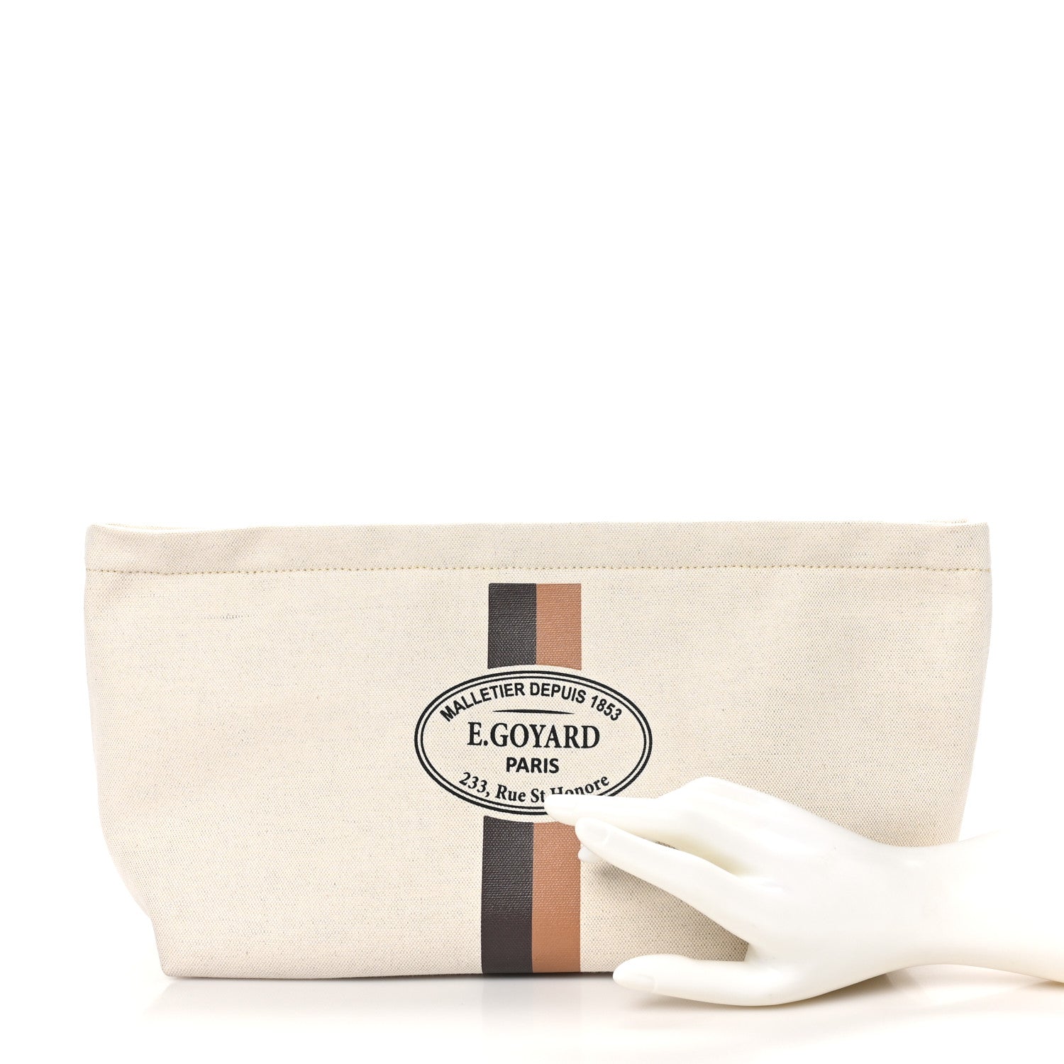 Goyard Canvas Necessaire Organizer Pouch Off White 2 of 10