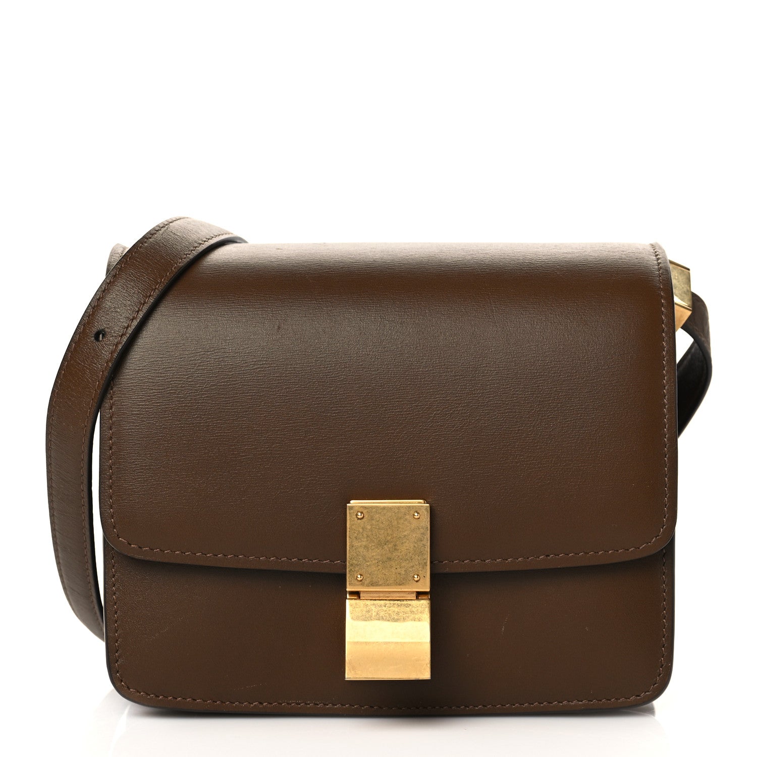 Celine Smooth Calfskin Small Classic Box Flap Bag Camel 1 of 6