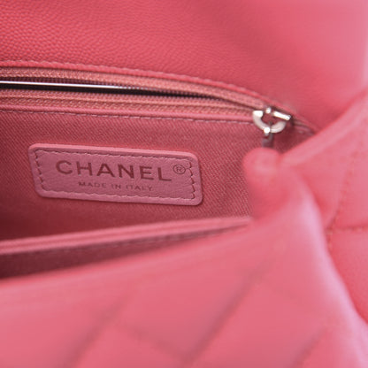 Chanel Caviar Quilted Incognito Extra Mini Coco Handle Flap Pink 6 of 10