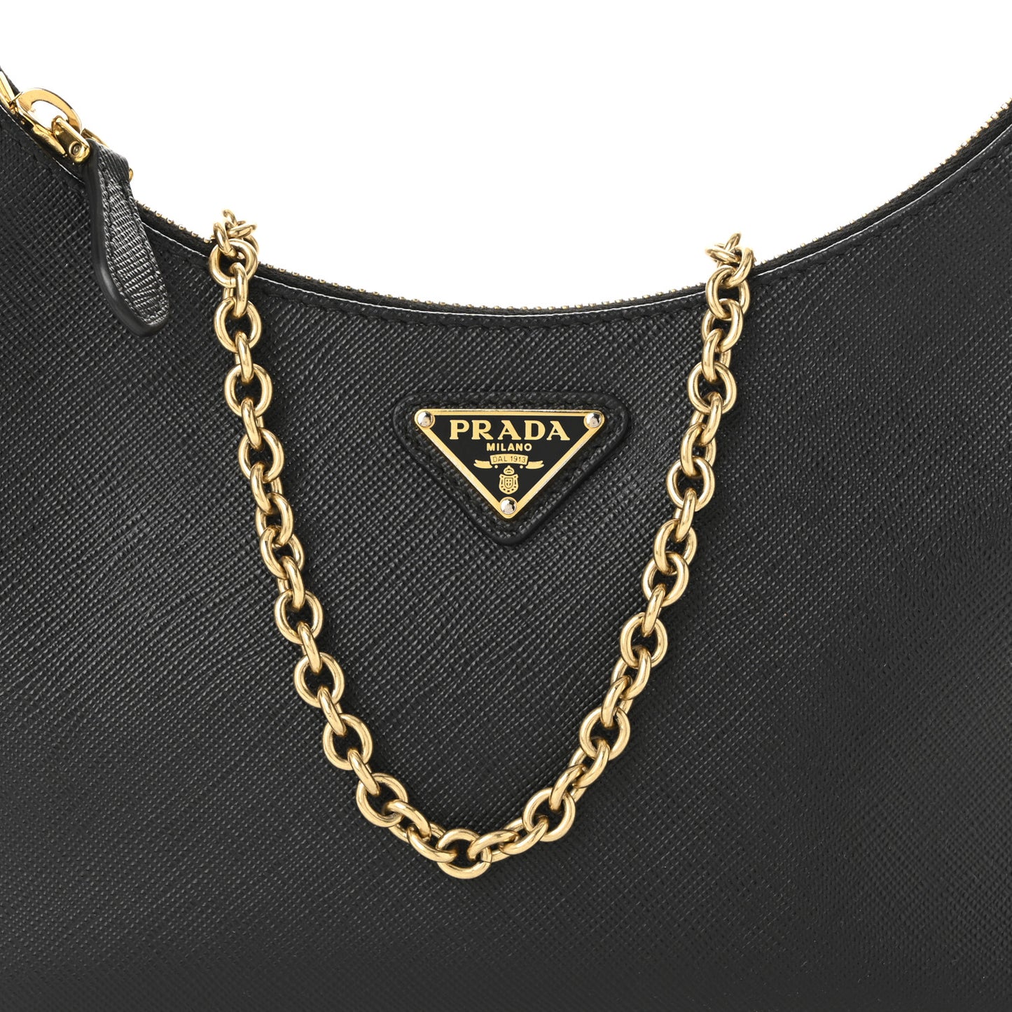 Saffiano Lux Re-Edition 2005 Shoulder Bag Black