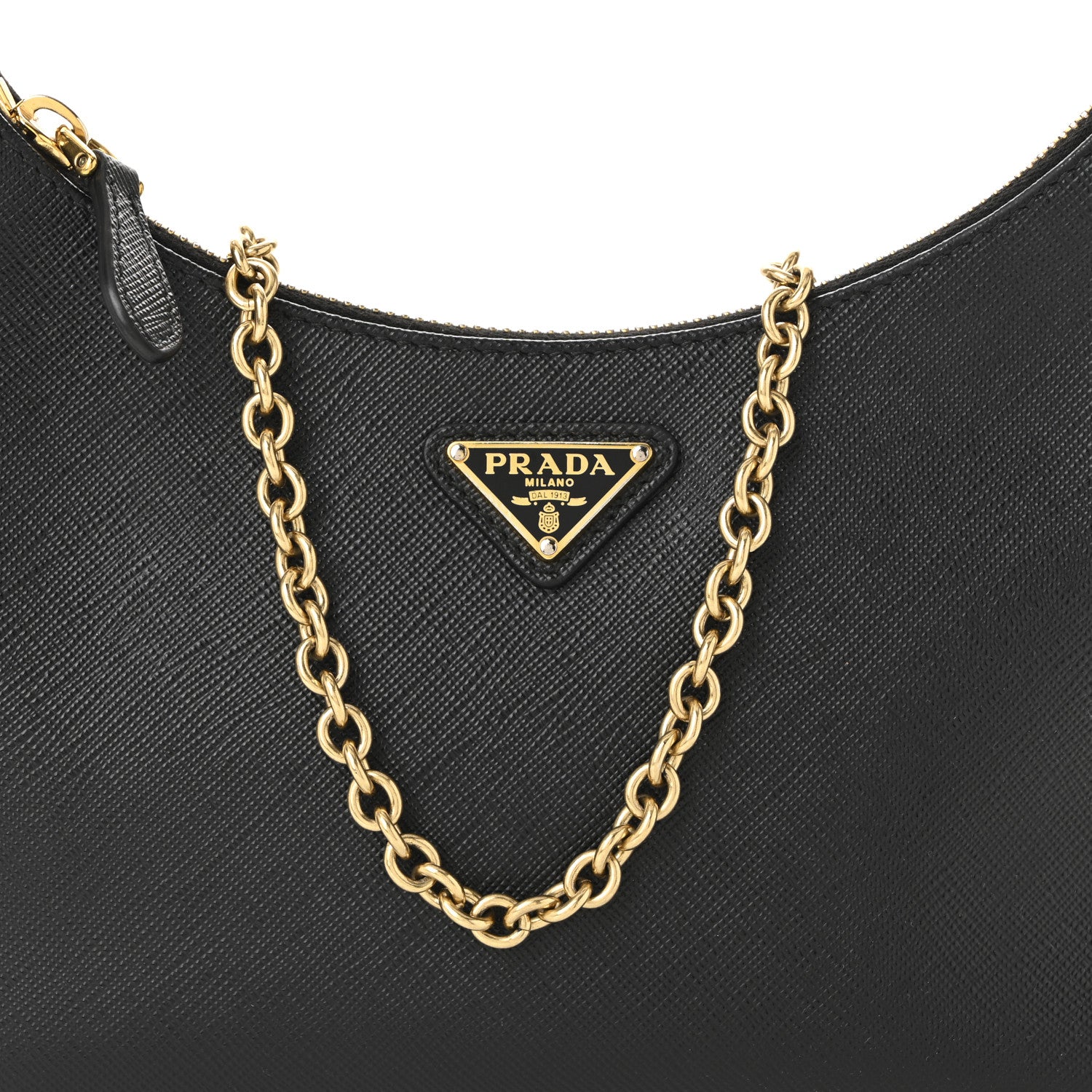 Prada Saffiano Lux Re-Edition 2005 Shoulder Bag Black 9 of 11