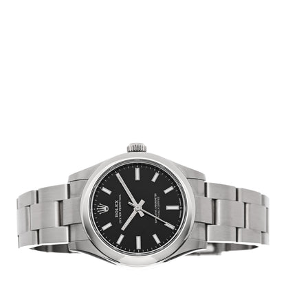 Rolex Stainless Steel 31mm Oyster Perpetual Watch Bright Black 277200 2 of 5