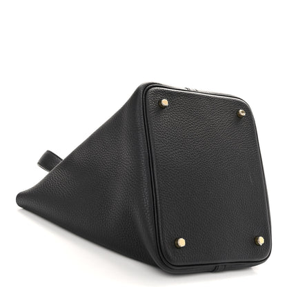 Hermes Taurillon Clemence Picotin Lock 22 MM Black 4 of 10