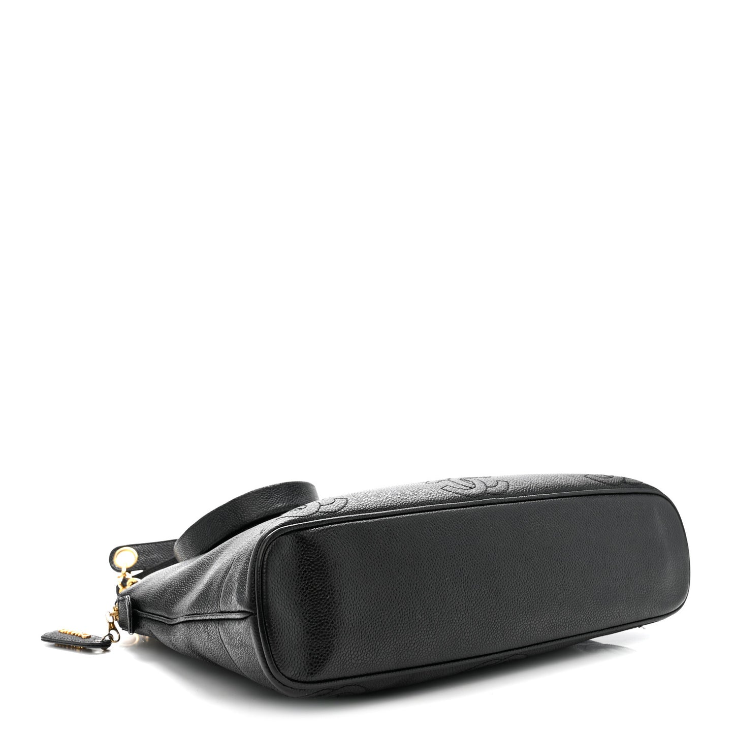 Caviar Triple CC Shoulder Bag Black