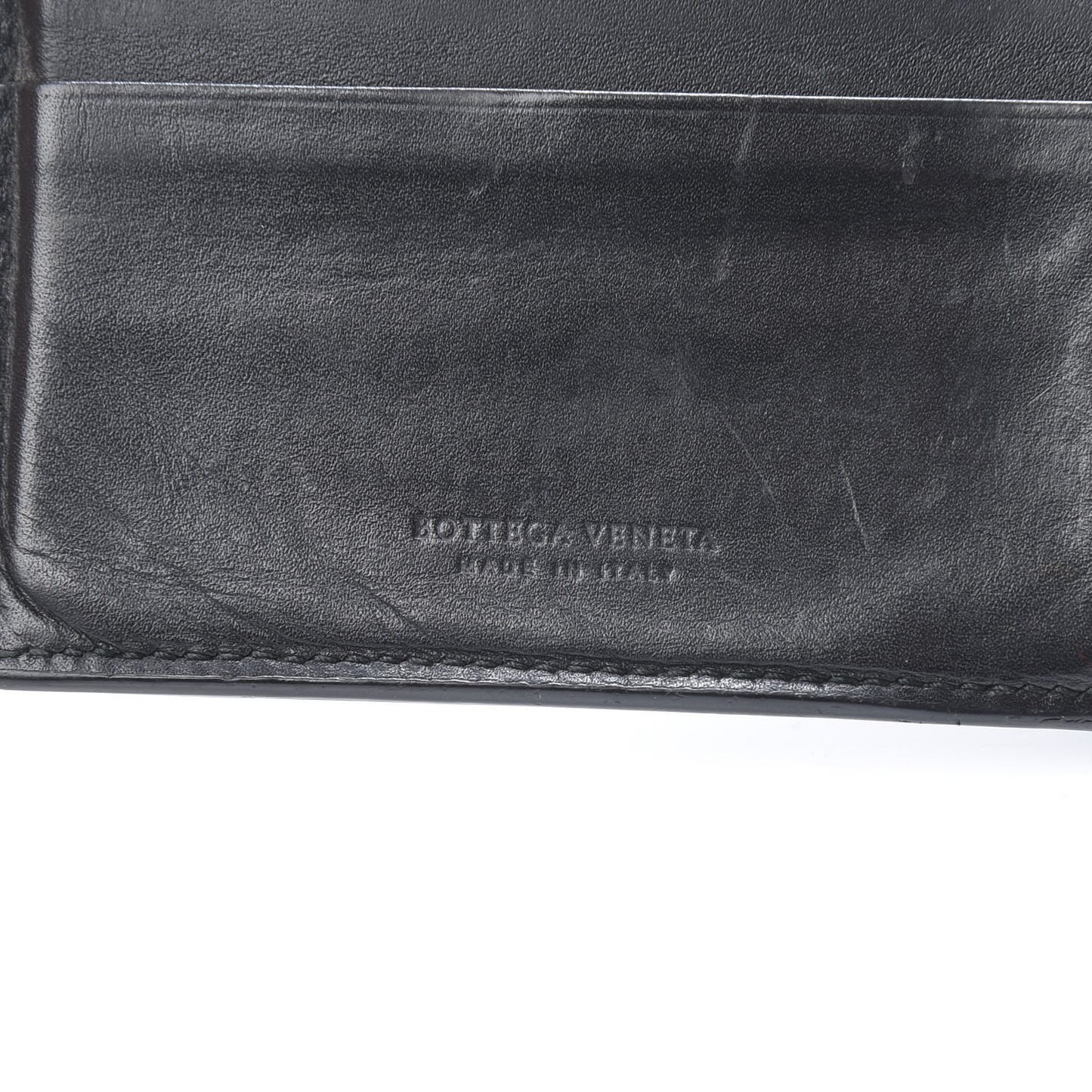 Nappa Intrecciato Bi-Fold Wallet Black