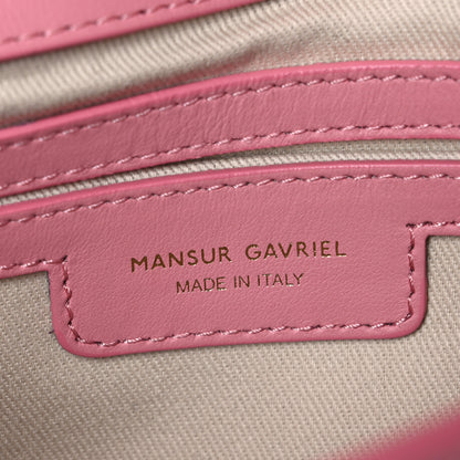 Mansur Gavriel Calfskin Flap Crossbody Bag Peony 6 of 10
