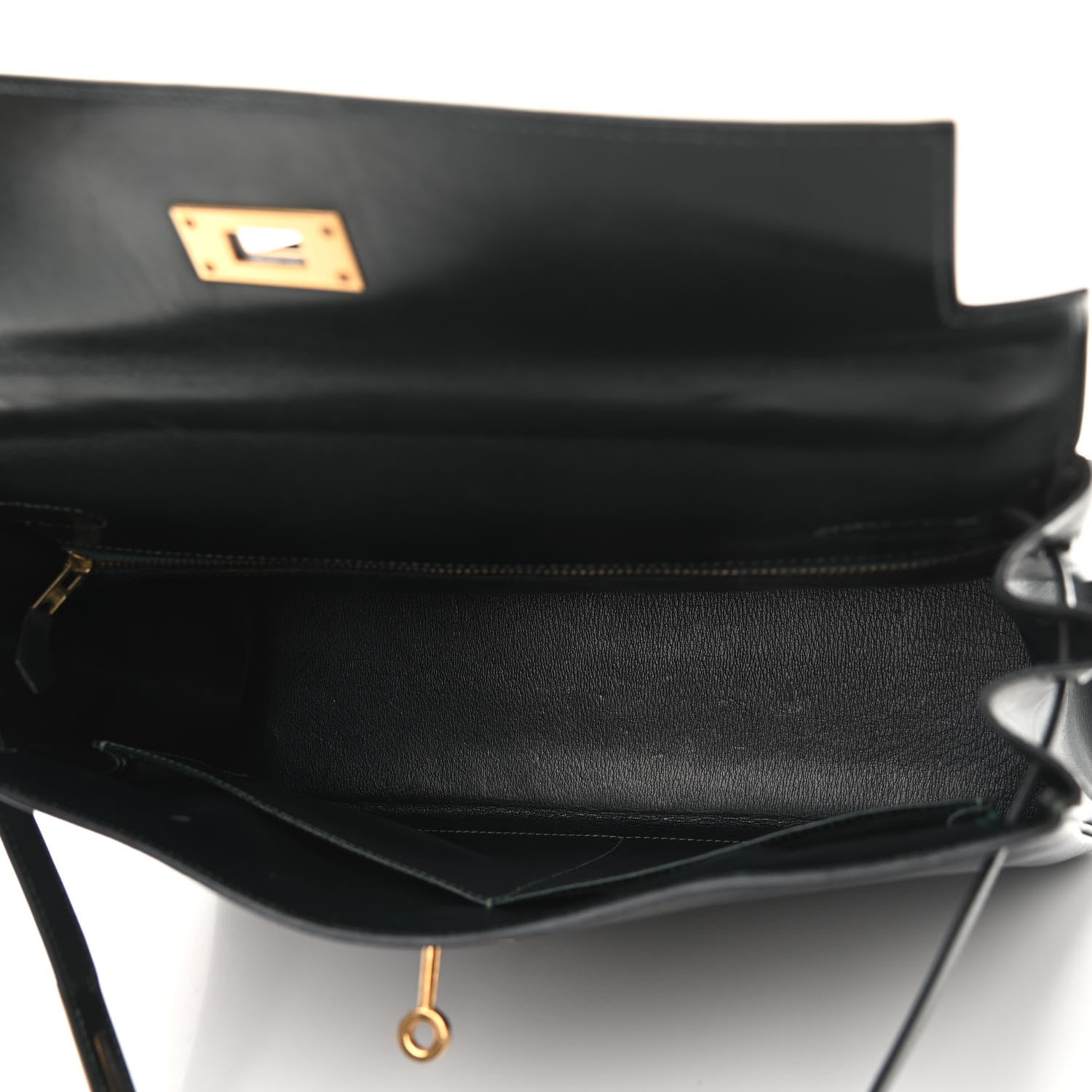 Hermes Box Kelly Retourne 32 Vert Fonce 4 of 15