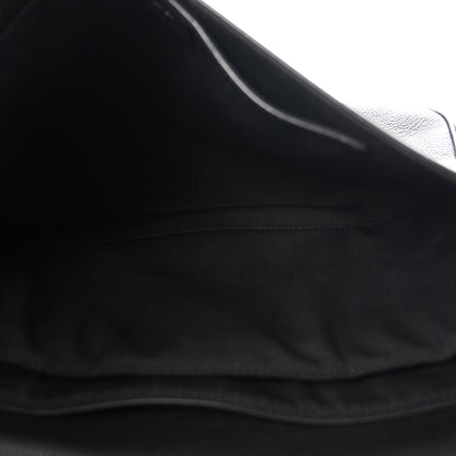 Christian Dior Grained Calfskin Saddle Messenger Bag Black 5 of 10