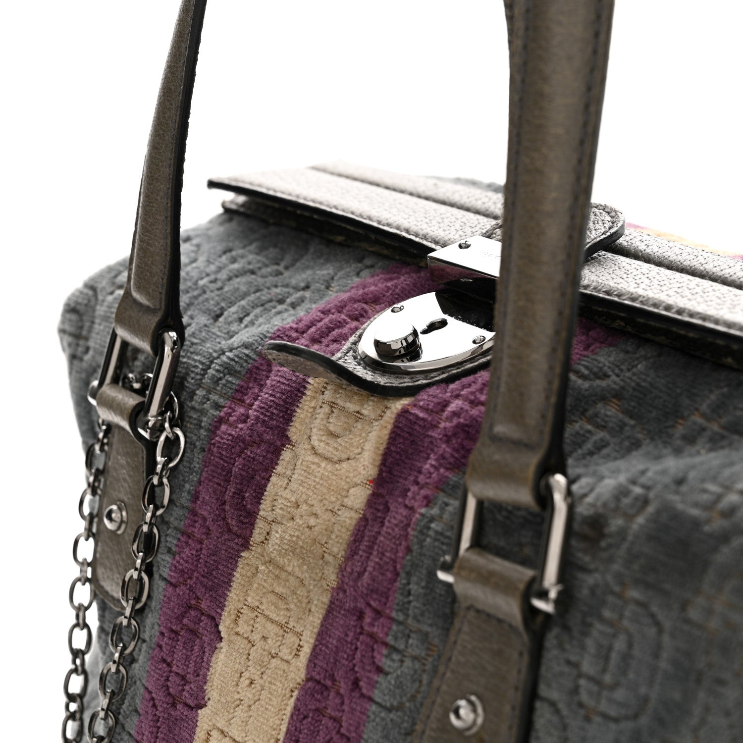 Gucci Velvet Horsebit Embossed Treasure Boston Multicolor 18 of 21