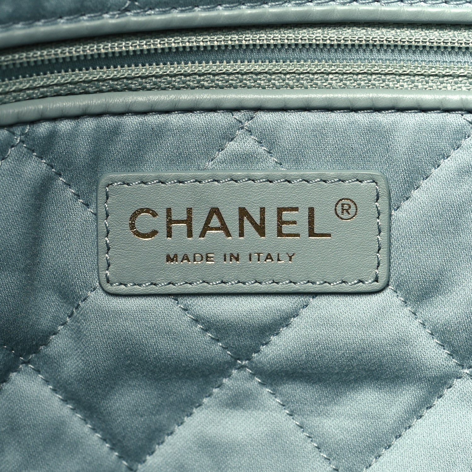 Chanel Shiny Calfskin Quilted Chanel 22 Grey 8 of 12