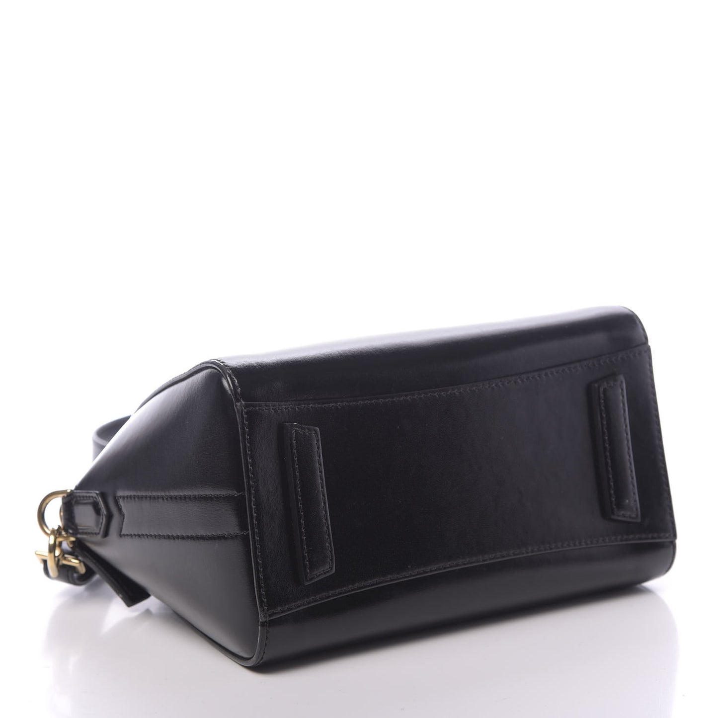 Shiny Lord Calfskin Mini Antigona Black