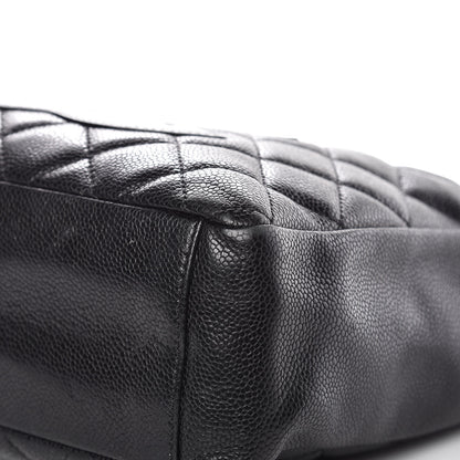Chanel Caviar Quilted Petit Shopping Tote PST Black 12 of 15